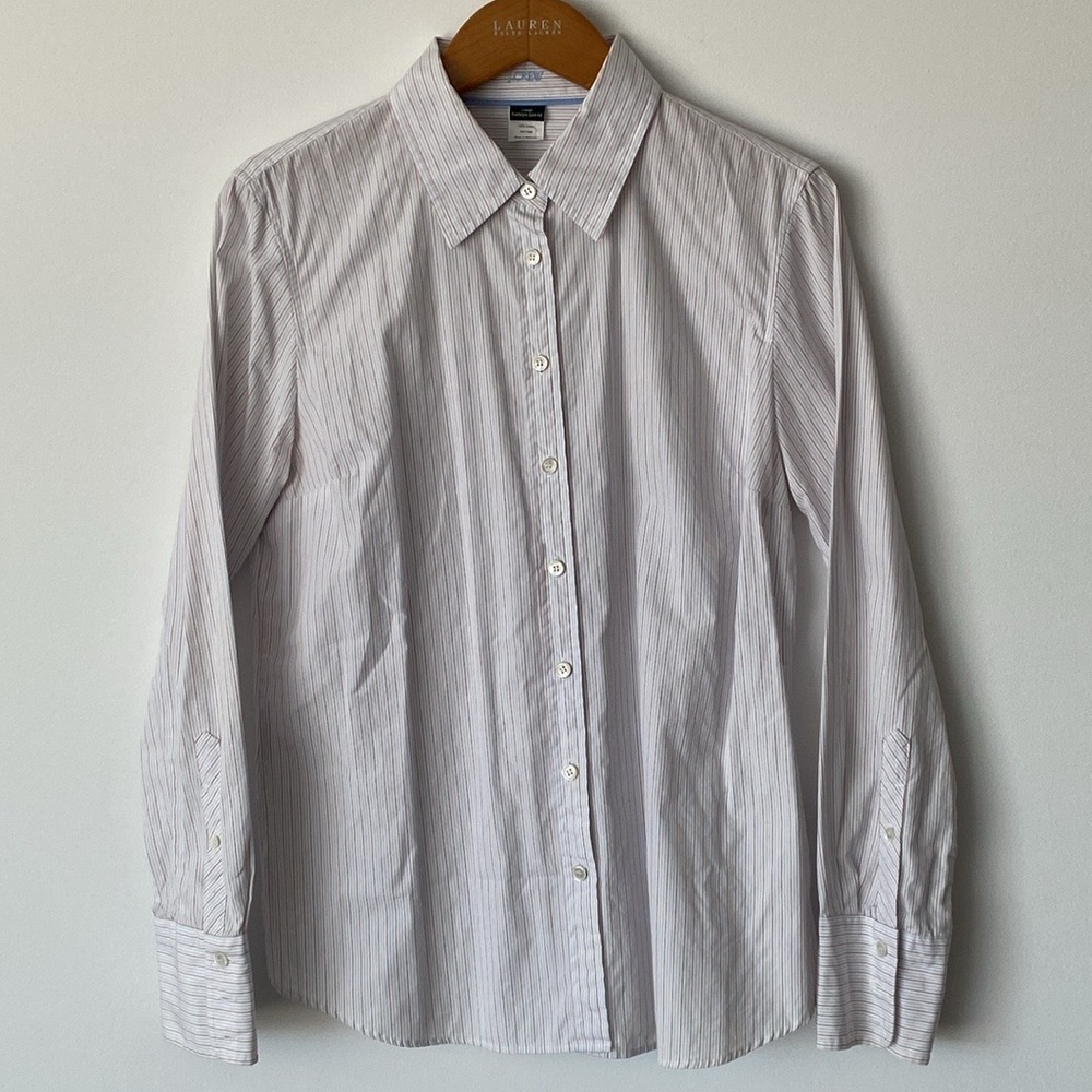 J.Crew / Hues of Red & Blue Button Down / Large / Kathryn Slim Fit
